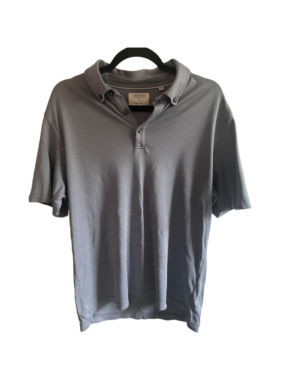 Linksoul golf polo blue/grey size medium